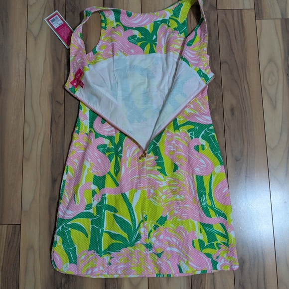 NWT! Lilly Pulitzer Target Flamingo Fan Dance Shift Dress Size 6 - Picture 13 of 15
